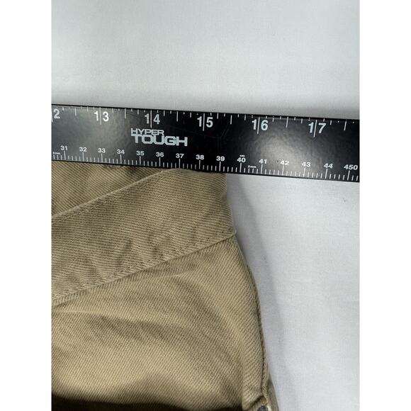Levis 550 Jeans Mens 34x32 (32x30) Khaki Tan Relaxed Fit Made in USA 1997 - Picture 8 of 9
